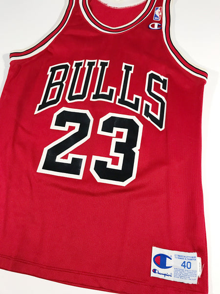 Authentic Michael Jordan Chicago Bulls Jersey 40 Champion 1991-92 White  Letters