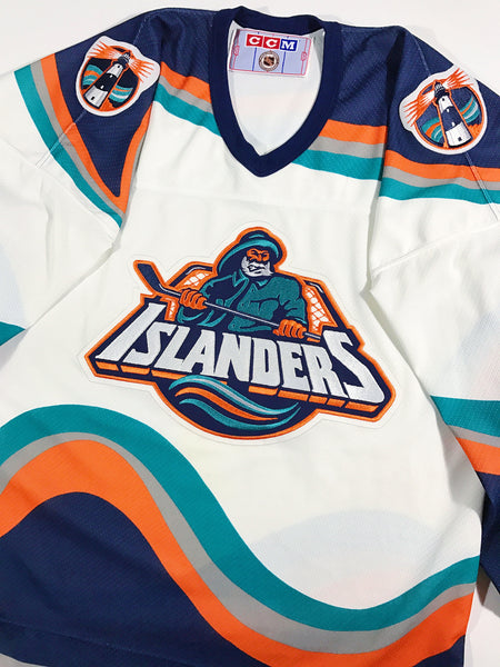 Vintage CCM Pro NY Islanders Angry Fisherman jersey NEW