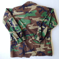 Navy SeaBees Woodland Camo Button-Up