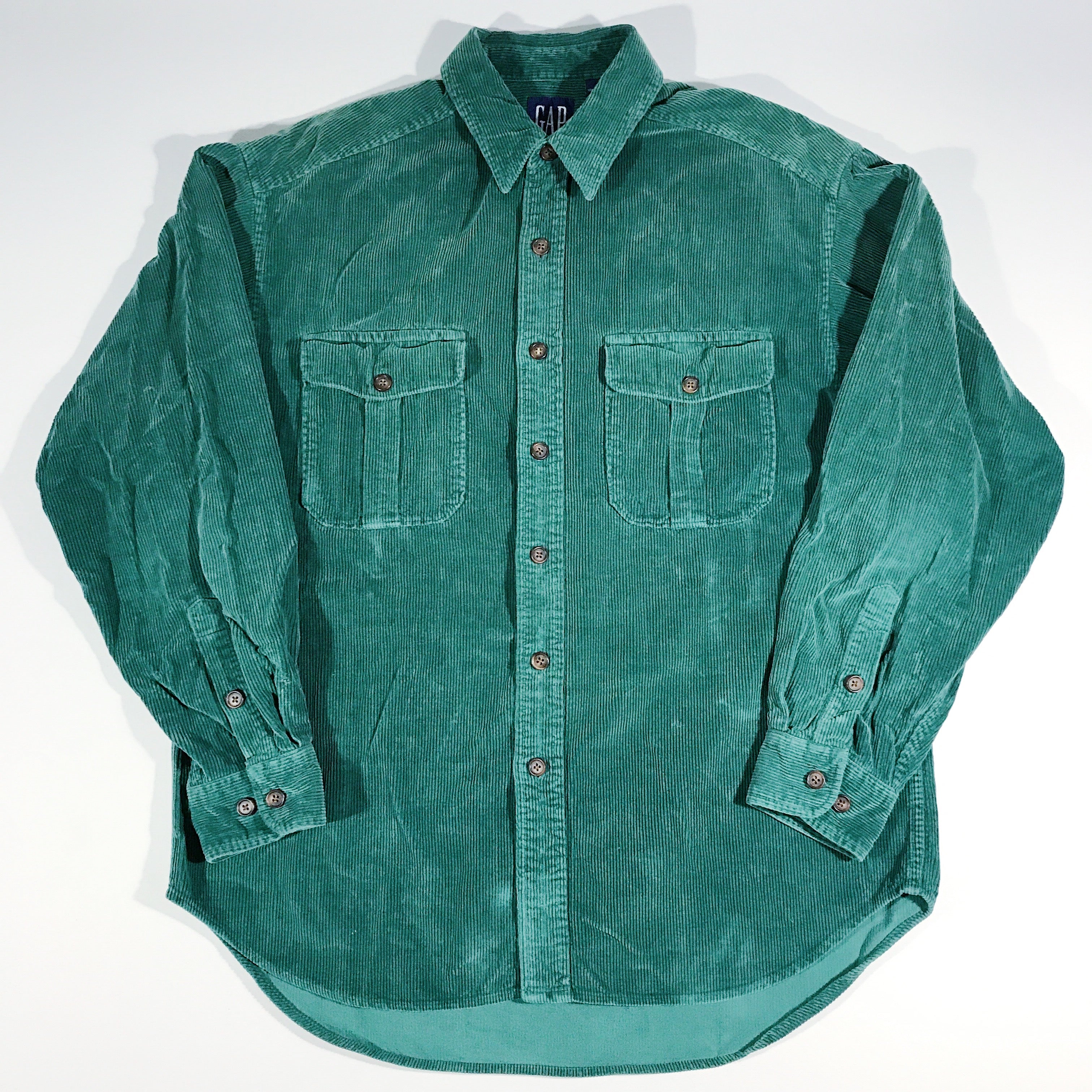 GAP Forest Green Cord Button-Up