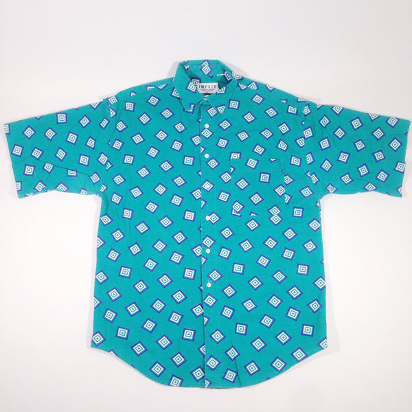 Impact Abstract Button-Up Shirt