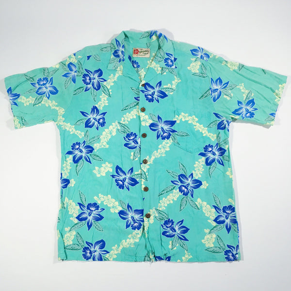 Hilo Hattie Seafoam Hawaiian Shirt