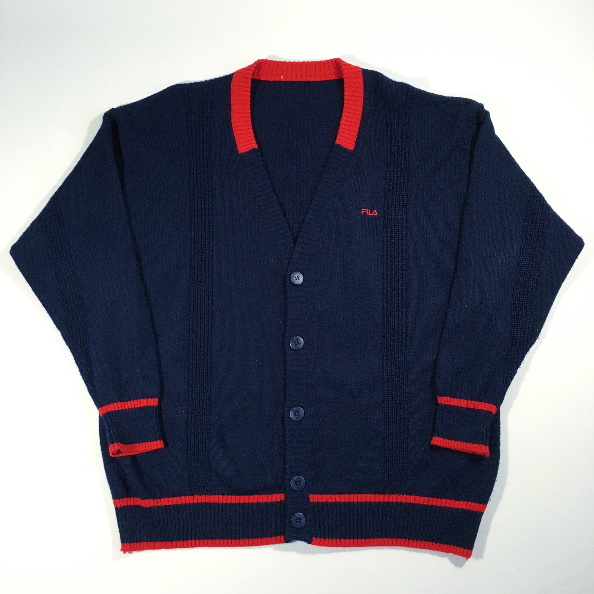 FILA Two Tone Cardigan Vintage Strains