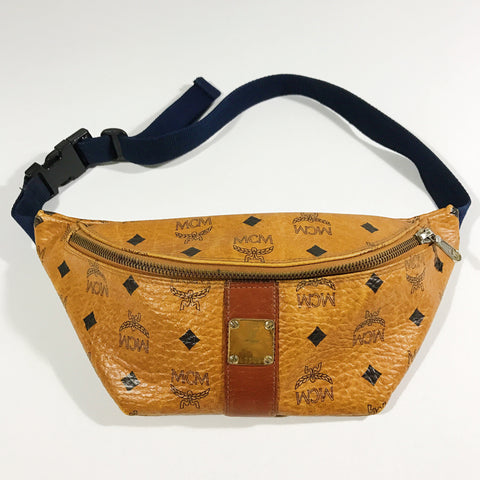 MCM Cognac Visetos Fanny Pack