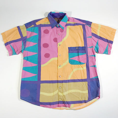 Promised Land Abstract Button-Up Shirt