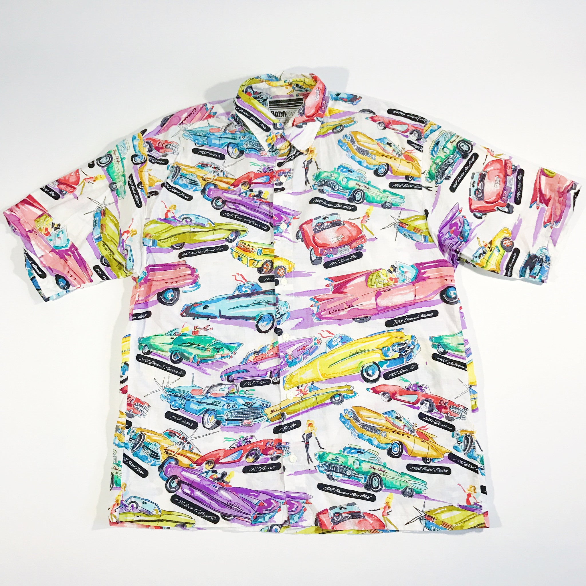 Paragraff 50's & 60's Cars Button-Up Shirt
