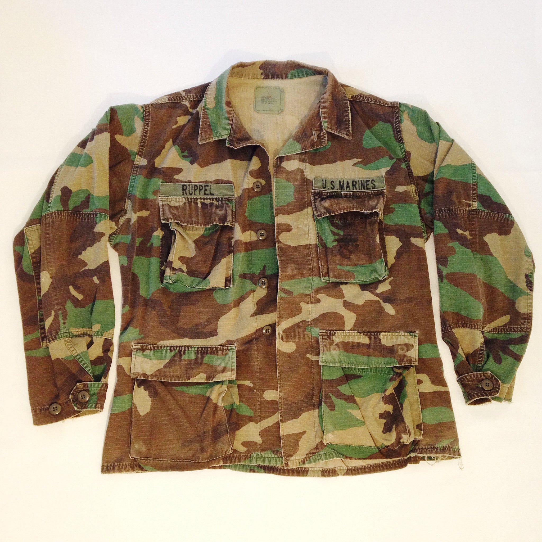 Marines Woodland Camo Button-Up