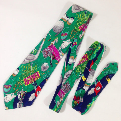 Nicole Miller 1993 Golf Tie