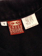 Cross Colours Black Denim Jacket
