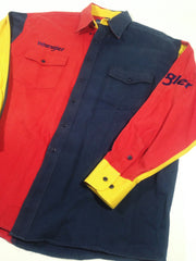 Wrangler Color Block Button-Up