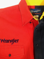 Wrangler Color Block Button-Up