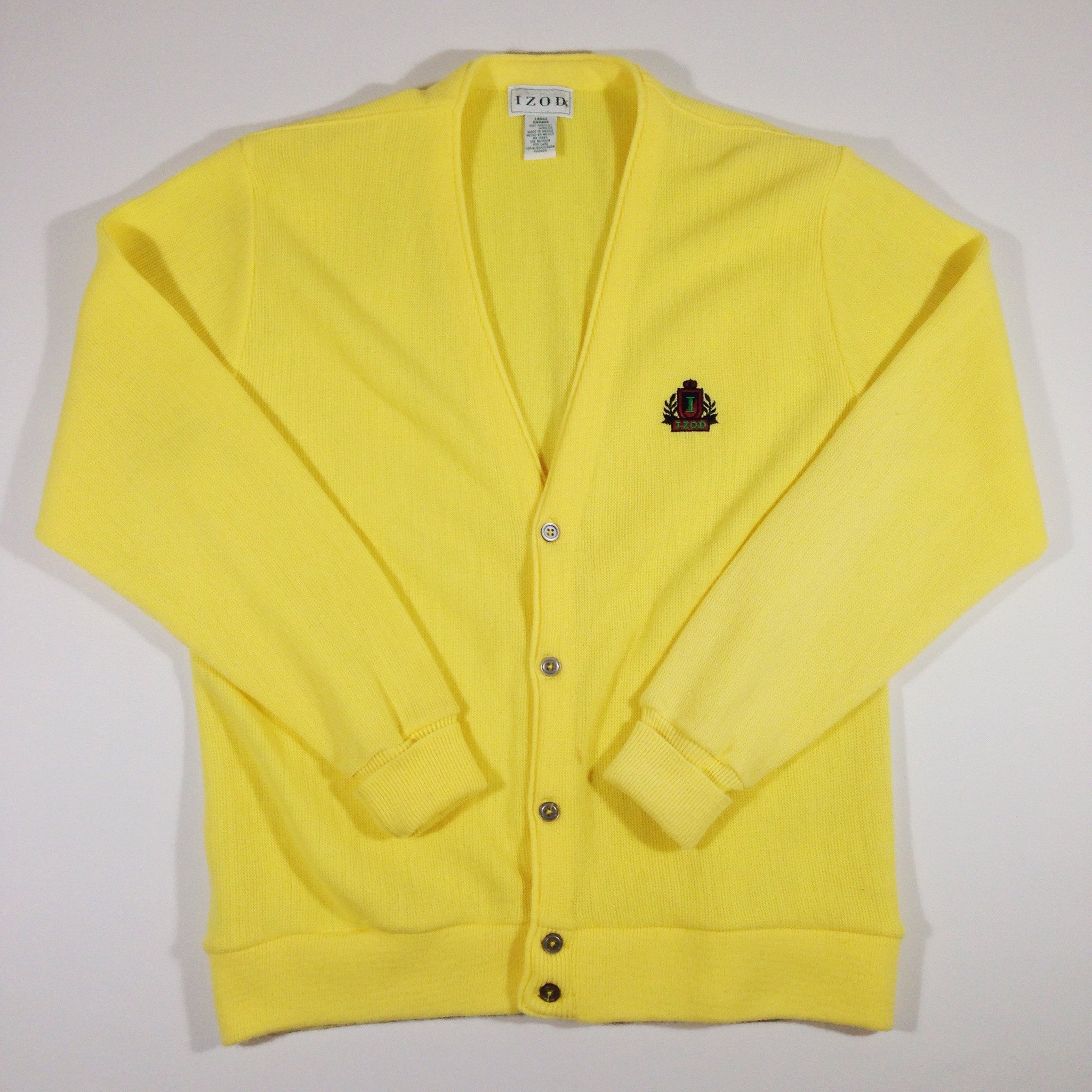 Izod Cardigan Yellow