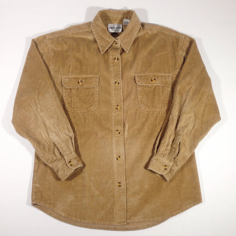 Light Brown Cord Button-Up
