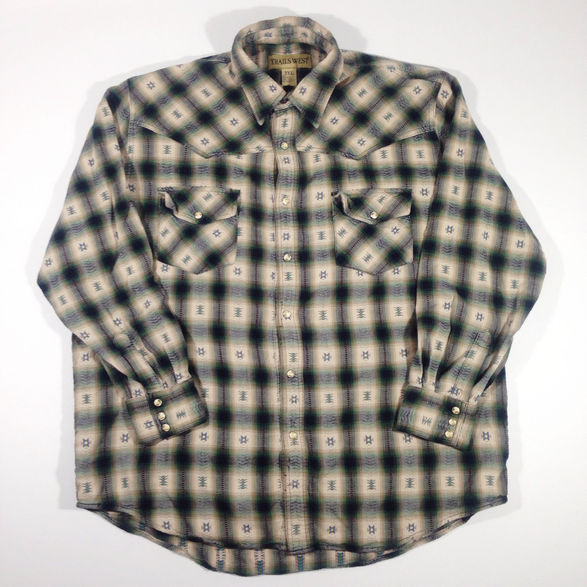 Trails West Flannel Button-Up