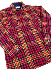 Wool 1970's Flannel Button-Up