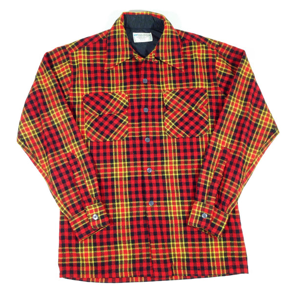 Wool 1970's Flannel Button-Up